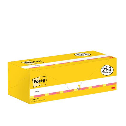 Notes POST-IT Värdepack 76x76mm 24/fp
