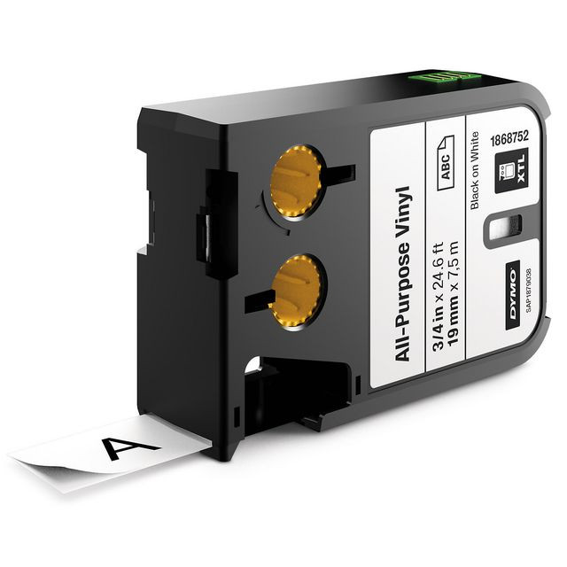 BildeTape DYMO XTL 19mm sva på vit 7m 1868752