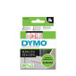 Tape DYMO D1 12mm röd på vit