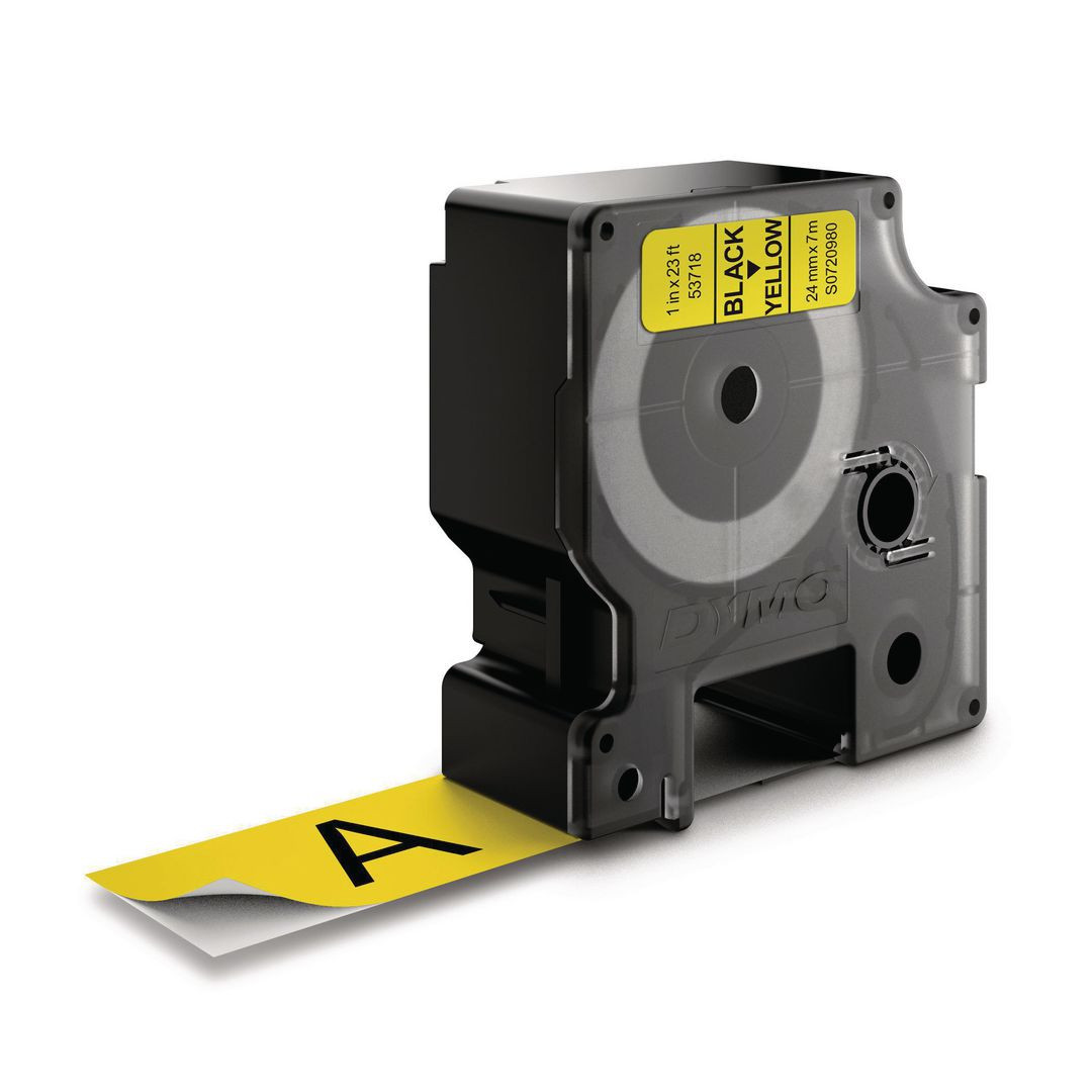 BildeTape DYMO D1 24mm svart på gul