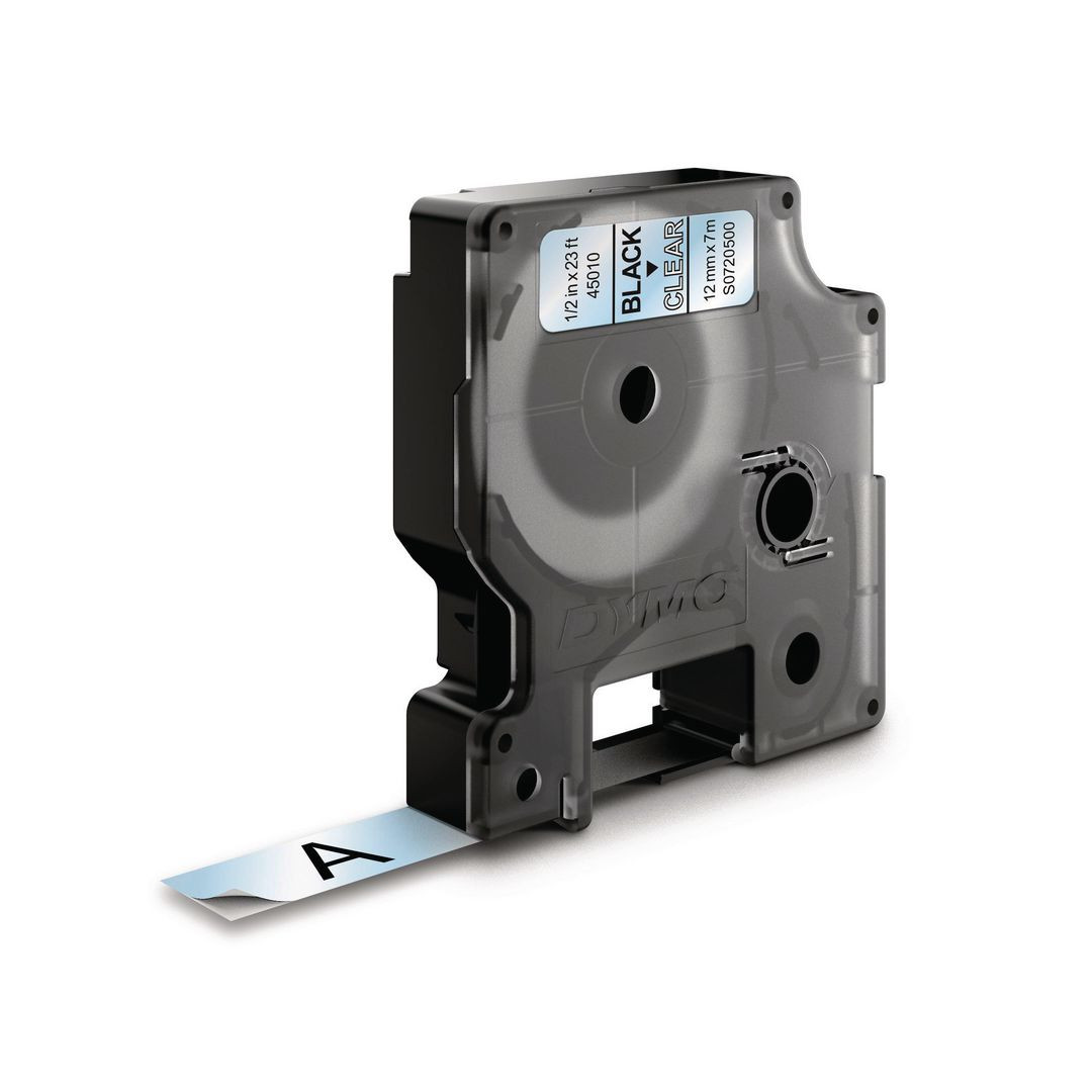 BildeTape DYMO D1 12mm svart på klar