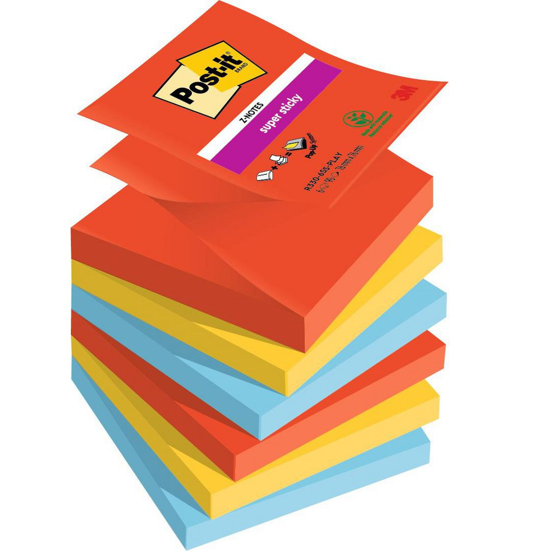 BildeNotes POST-IT SS Z-b Playful 76x76 6/fp