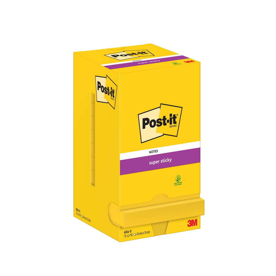 BildeNotes POST-IT SS 76x76mm neongul