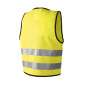 Reflexväst Barn med Kardborre XS gul