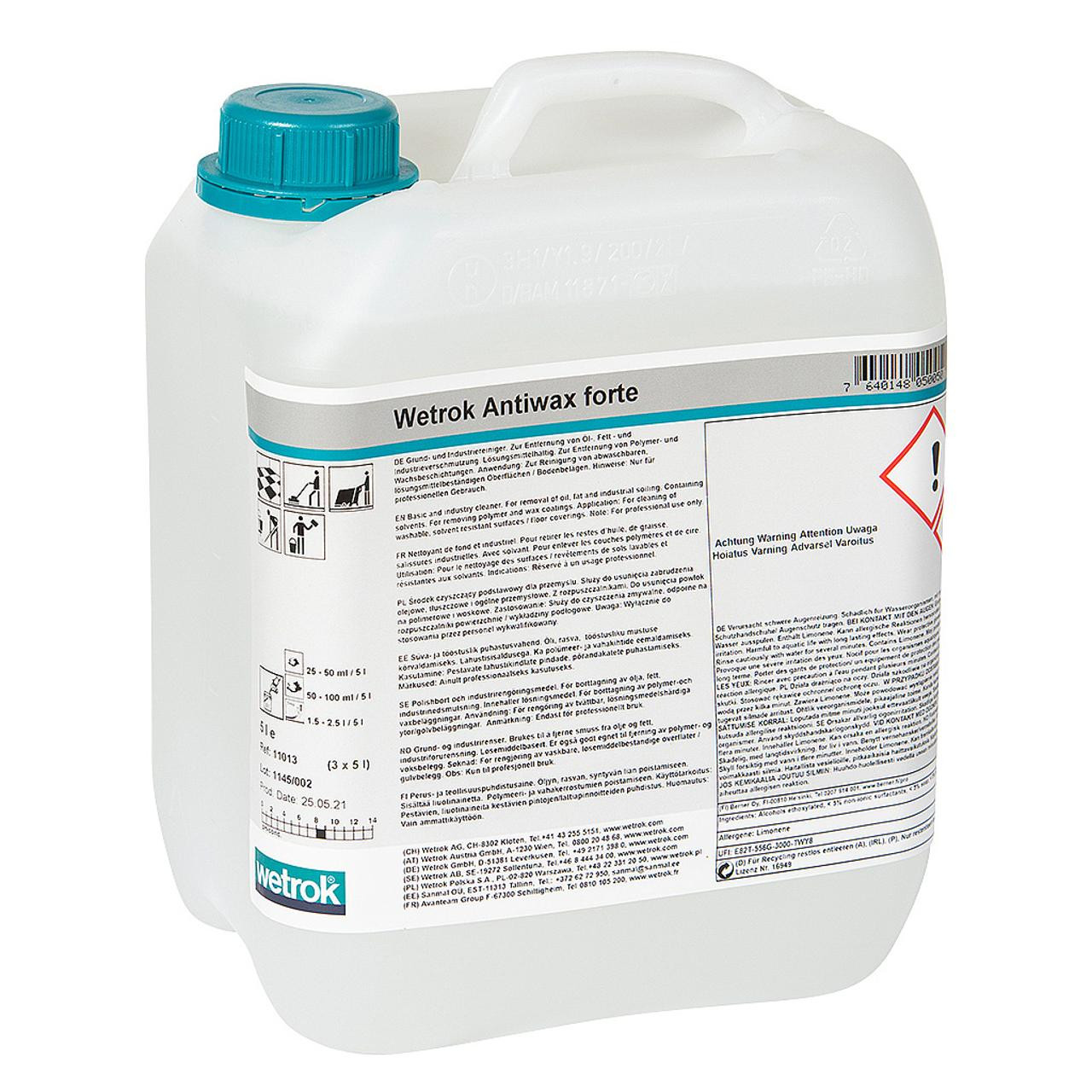 BildeGolvpolishborttagning WETROK Antiwax 5L