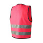 Reflexväst Barn med Kardborre S rosa