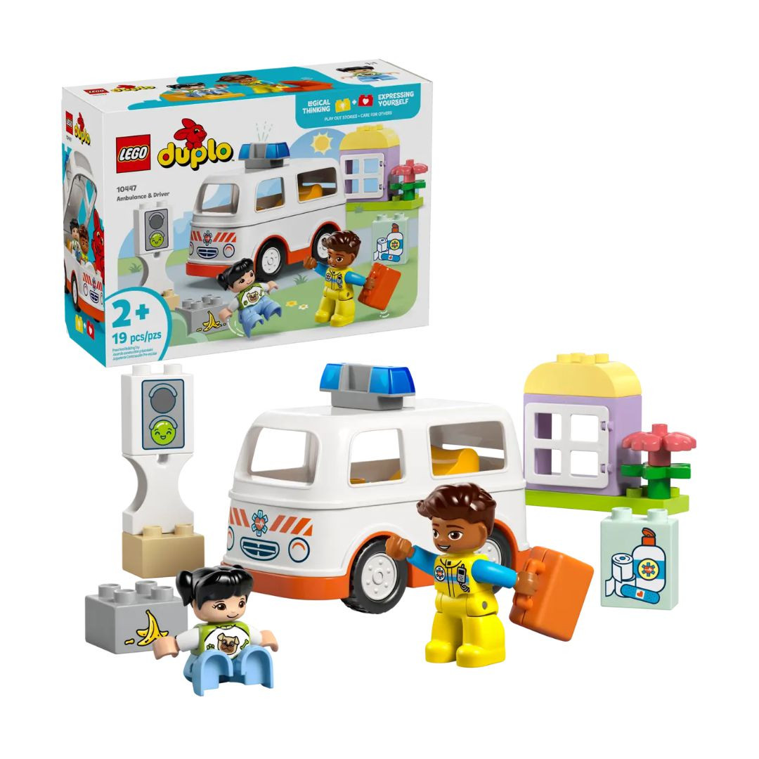 BildeAmbulans och förare DUPLO-LEGO 19 delar