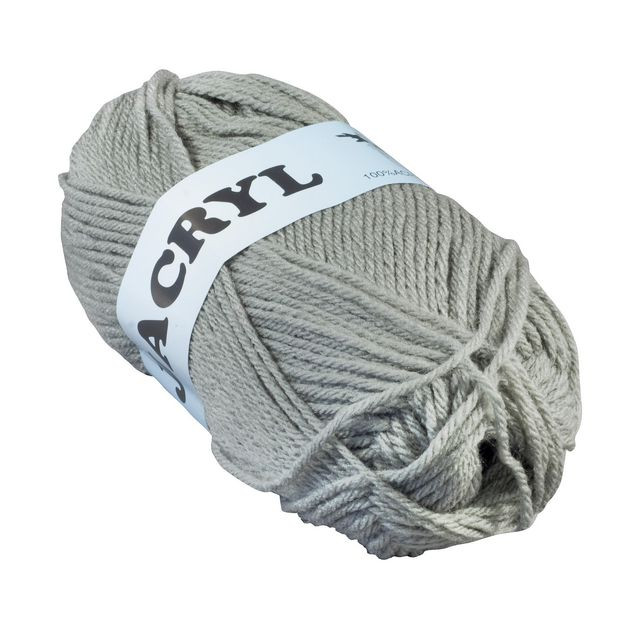 BildeAkrylgarn 50g grå