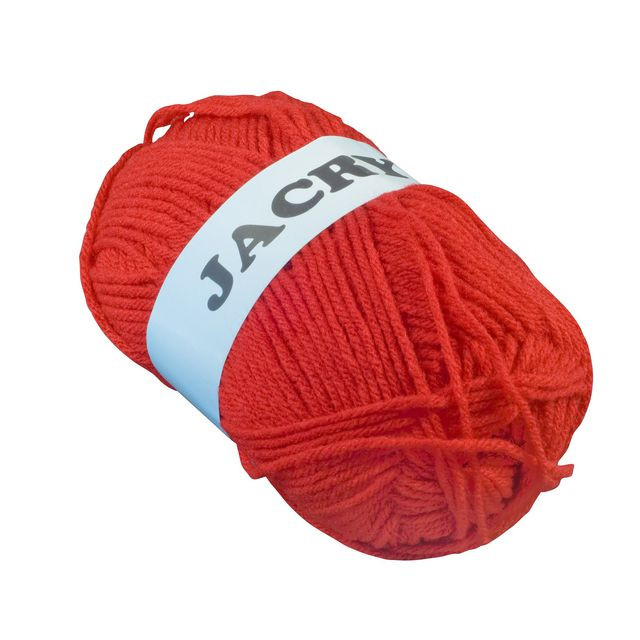 BildeAkrylgarn 50g röd