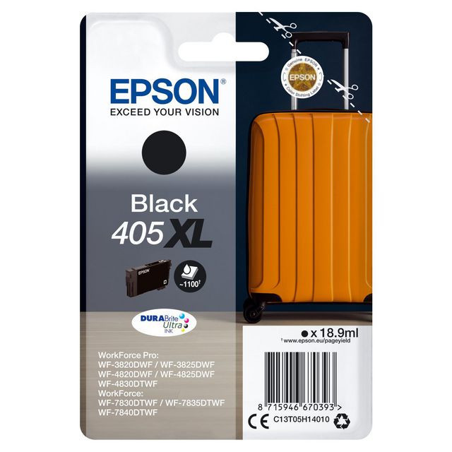 BildeBläckpatron EPSON T405 XL Svart