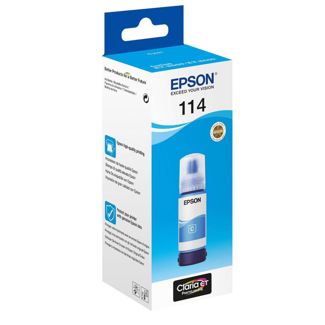 BildeBläckpatron EPSON 114 EcoTank 2,3K cyan