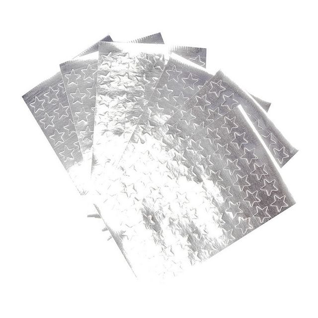 BildeStickers stjärnor silver 13mm 288/fp
