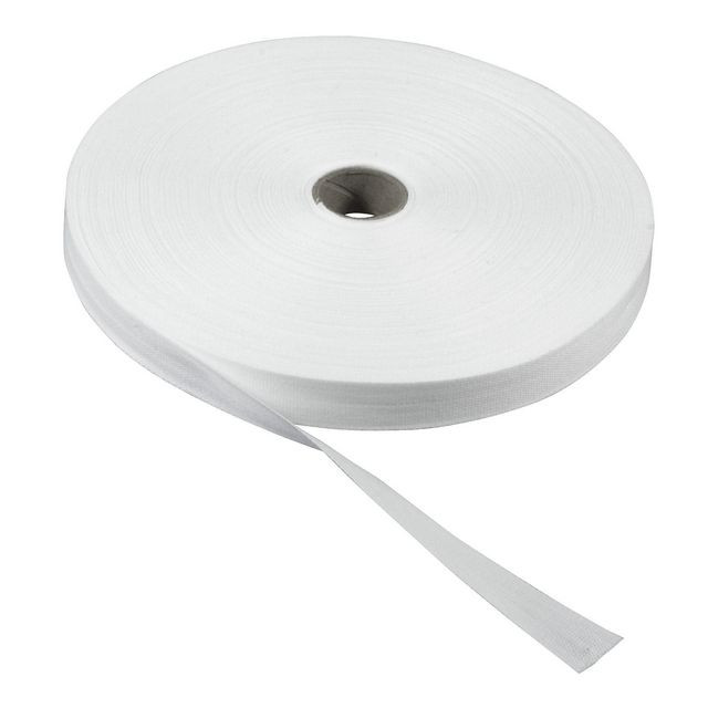 BildeBomullsband 50mx13mm vit