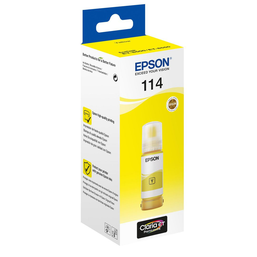BildeBläckpatron EPSON 114 EcoTank 2,3K gul