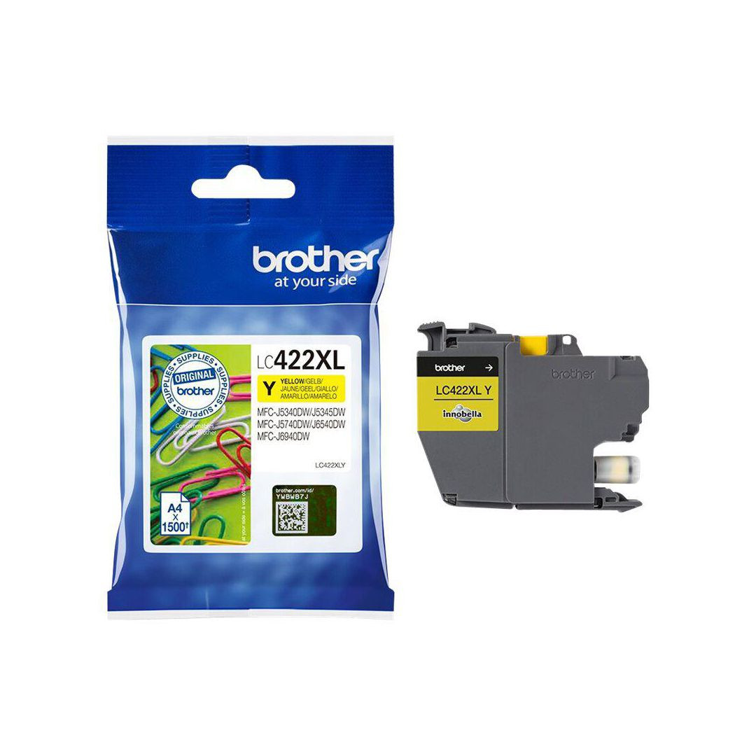 BildeBläckpatron BROTHER LC422XLY Gul