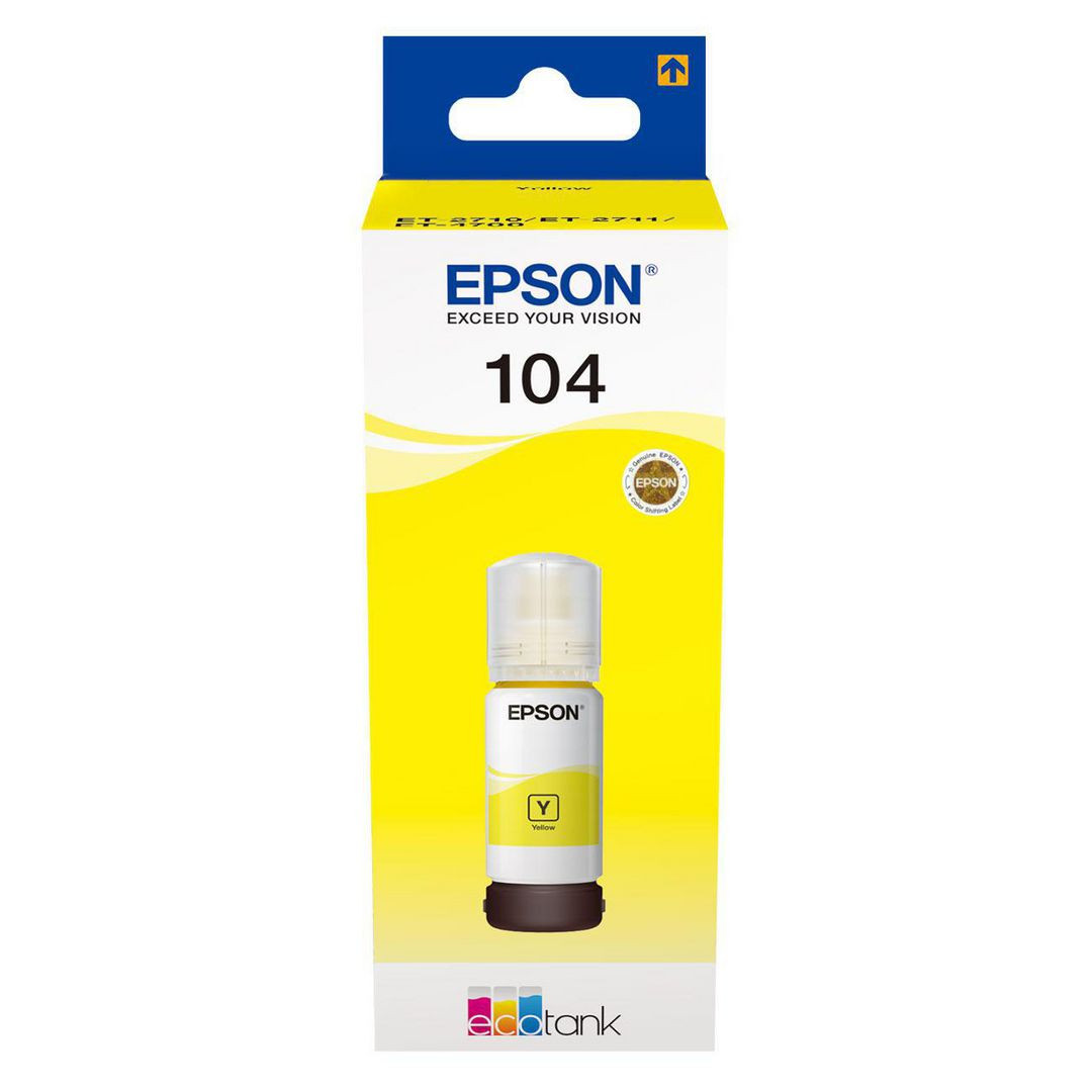 BildeBläckpatron EPSON T104 C13T00P440 gul