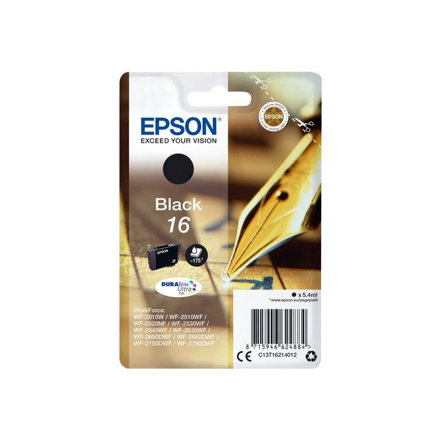 BildeBläckpatron EPSON C13T16214012 svart