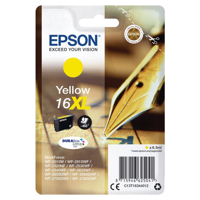 BildeBläckpatron EPSON C13T16344012 gul