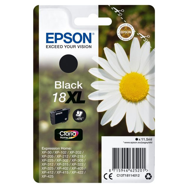 BildeBläckpatron EPSON C13T18114012 XL svart