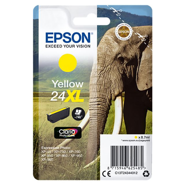 BildeBläckpatron EPSON C13T24344012 gul