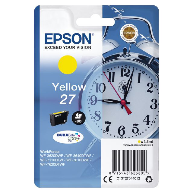 BildeBläckpatron EPSON C13T27044012 gul