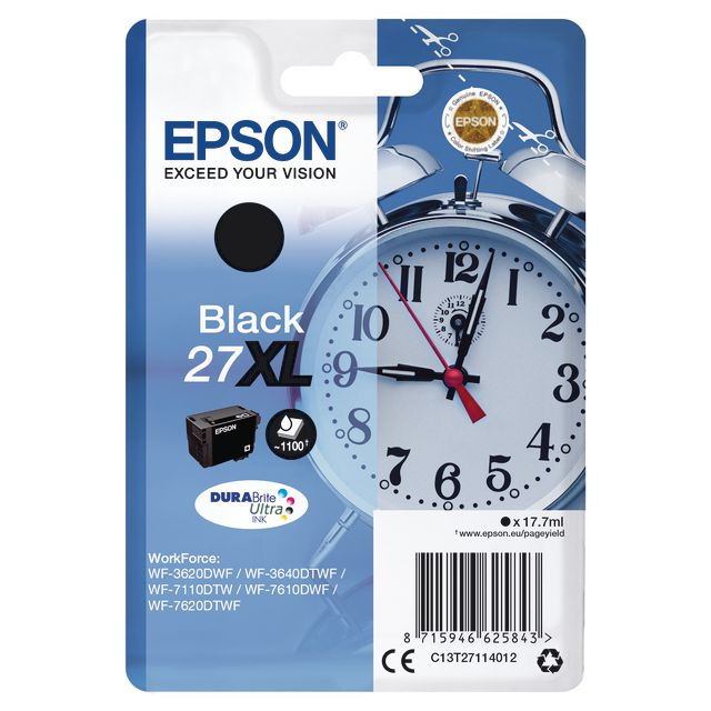BildeBläckpatron EPSON C13T27114012 XL svart