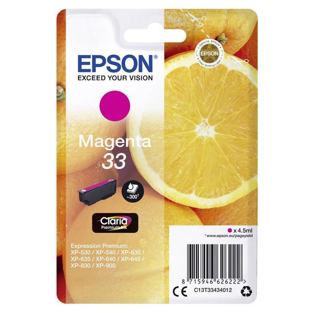 BildeBläckpatron EPSON C13T33434012 magenta