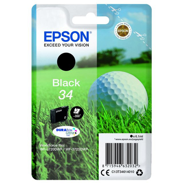 BildeBläckpatron EPSON T3461 svart