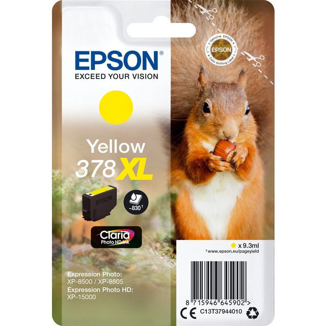 BildeBläckpatron EPSON T3788 XL gul