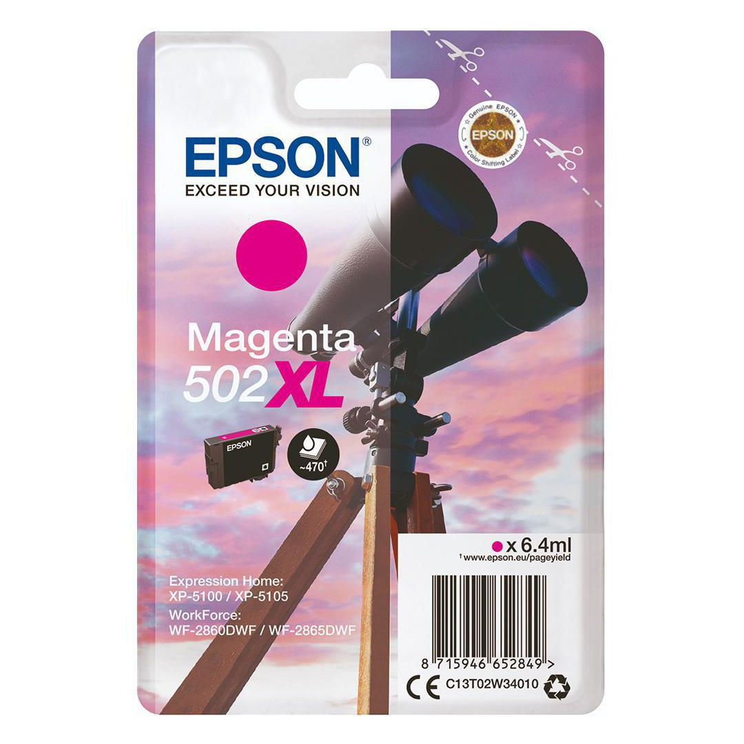BildeBläckpatron EPSON C13T02W34010 T502XL m