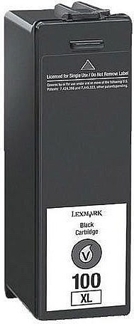 BildeLexmark Blekkpatron Sort 100XL Høykapasitet (21 ml)- Erstatter 14N1068E