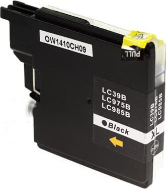 BildeBlekkpatron, erstatter Brother LC985BK Sort (12ml) 