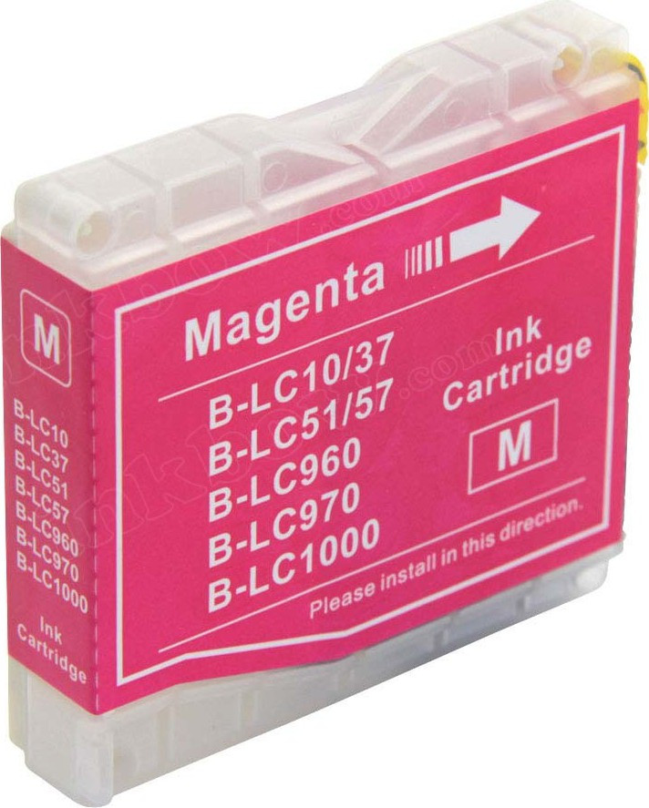 BildeBlekkpatron, erstatter Brother LC1000M Magenta (12 ml)