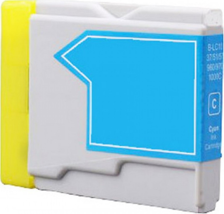 BildeBlekkpatron , erstatter Brother LC1000C Cyan (12 ml)