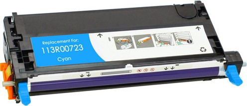 BildeXerox Toner Cyan Høykapasitet (6.000 sider) - Erstatter 113R00723