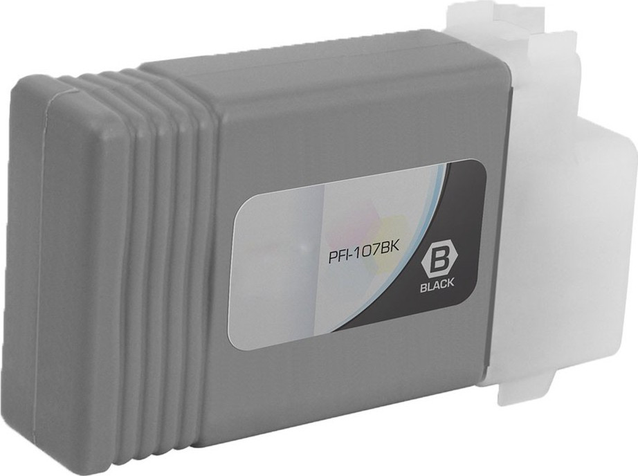 BildeCanon Blekkpatron Sort PFI-107BK (130 ml) - Erstatter 6705B001