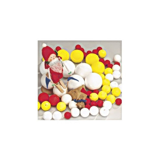 BildePapperskulor 12mm vit 200/fp