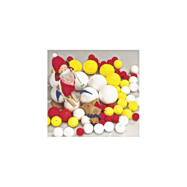 Bildepapperskulor 25mm vit 100/fp