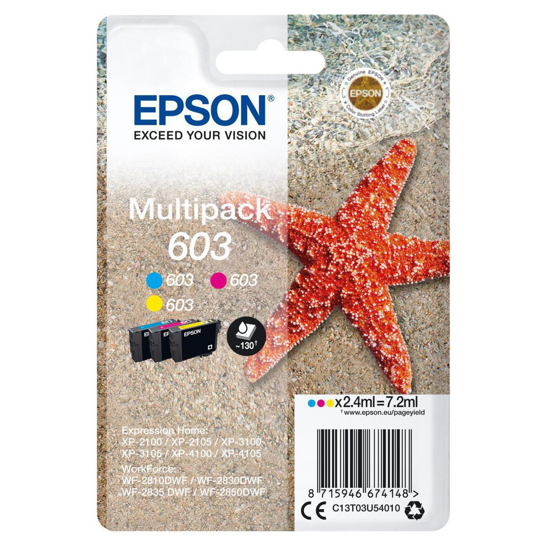 BildeBläckpatron EPSON T03U 603 3-färg 3/fp