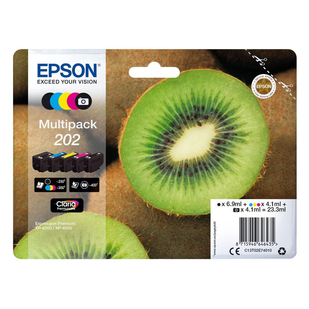 BildeBläckpatron EPSON T202 5-färger 5/fp