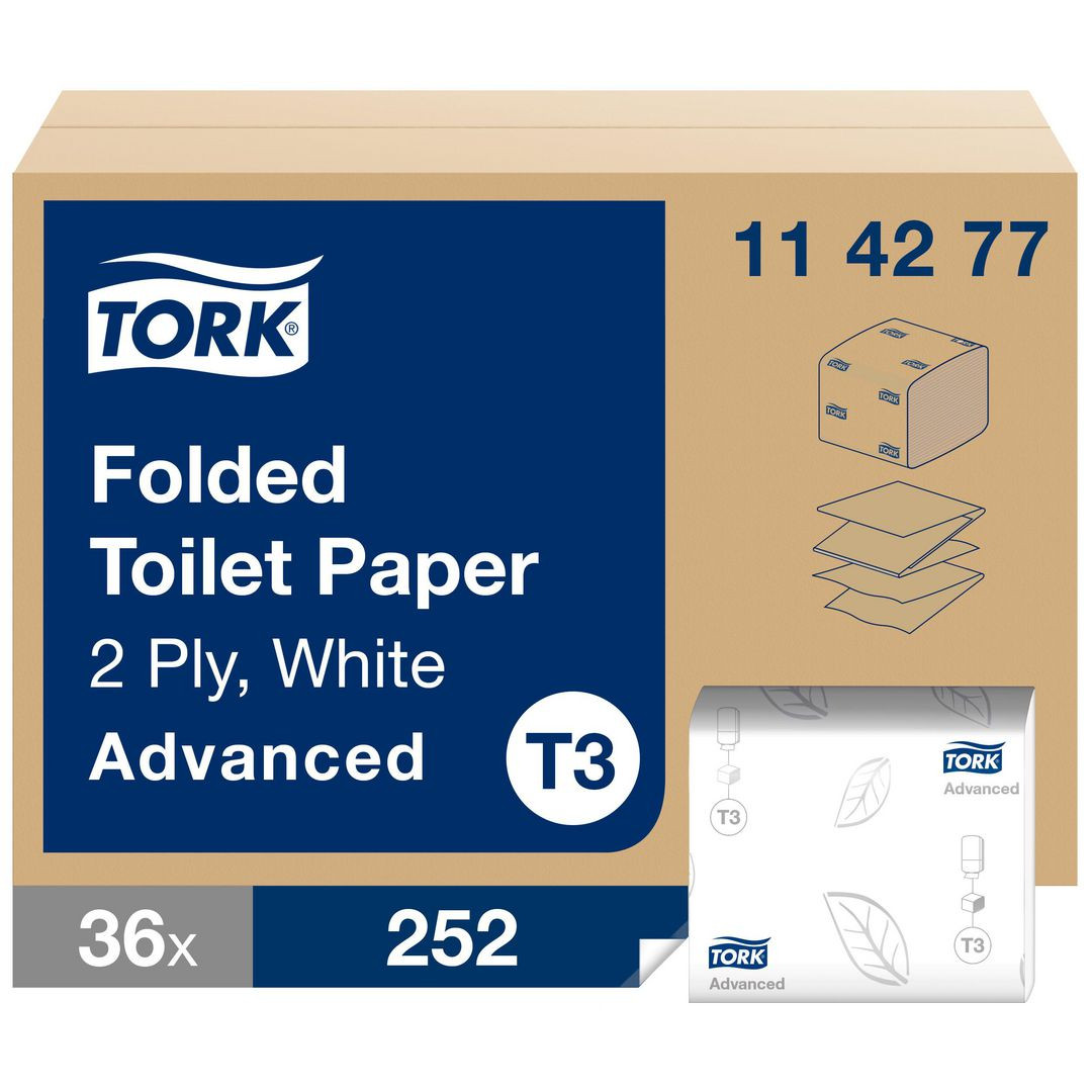 BildeToalettpapper TORK Adv T3 2-lag 252/fp