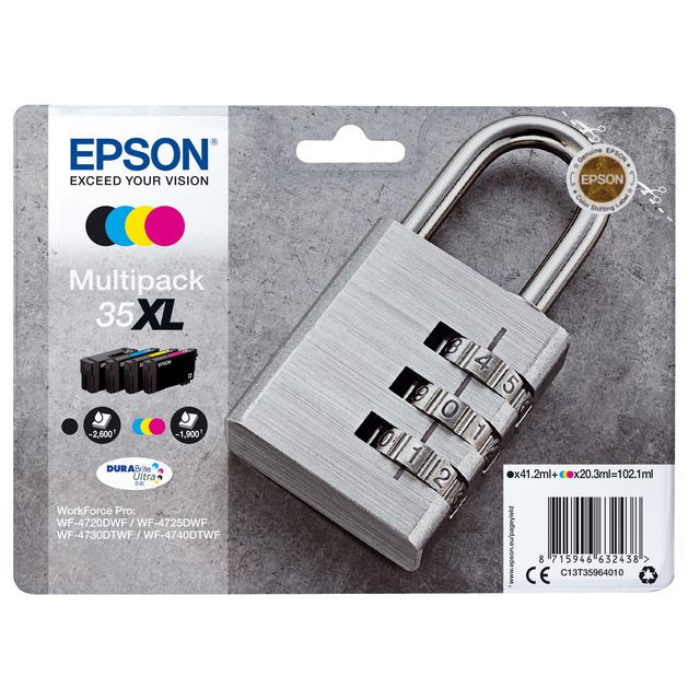 BildeBläckpatron EPSON T3596 4-färg XL 4/fp
