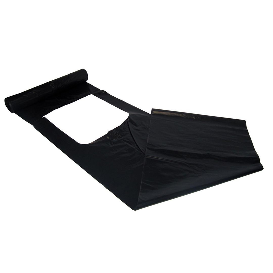 BildePlastsäck knyt LD 125L 50my svart 10/rl