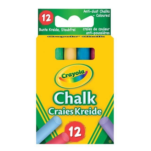 BildeTavelkrita CRAYOLA kulört 2x6 färger