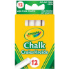Tavelkrita CRAYOLA vit 12/fp