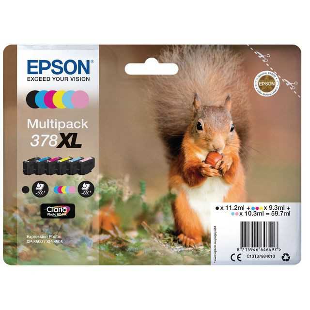 BildeBläckpatron EPSON T378 C13T37984010 6/fp