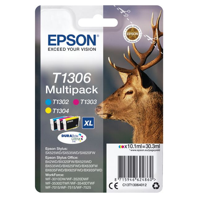 BildeBläckpatron EPSON C13T13064012 3-färger