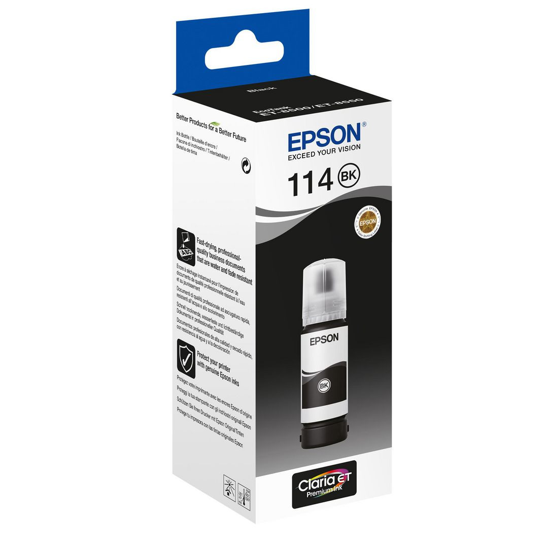 BildeBläckpatron EPSON 114 EcoTank 2,3K svart
