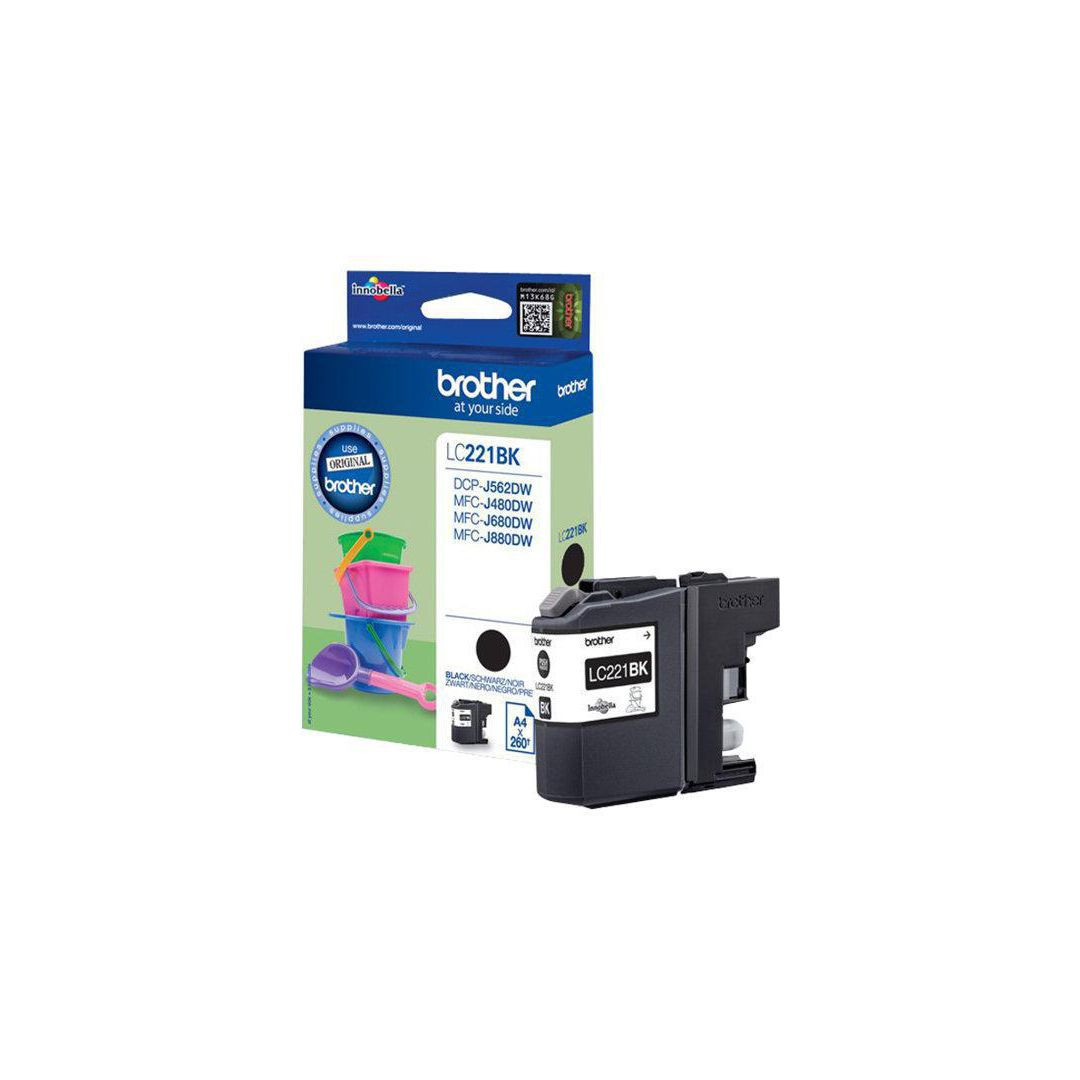 BildeBläckpatron BROTHER LC221BK svart