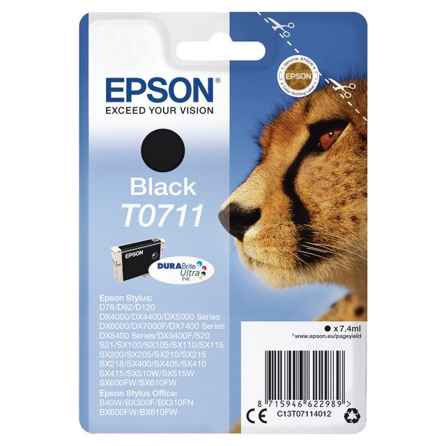BildeBläckpatron EPSON C13T07114012 svart